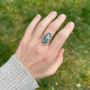 💙 BEAUTIFUL Tree Frog Variscite Ring 💙